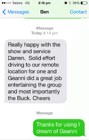 Tesimonial by Ben at Del Rio for Geanni Brasil