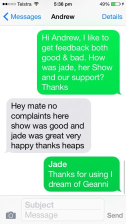 Jade | Forster Topless Waitress review