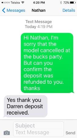 Tom Cancellation Refund Review of Mia as per the Cancellation Refund Policy