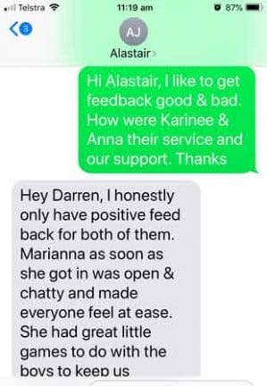 Read about Marianna & karinee as Topless Waitresses Vincentia