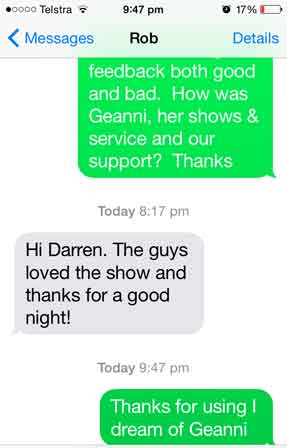 Read more of Rob's review of Showgirl Vincentia Geanni Brasil